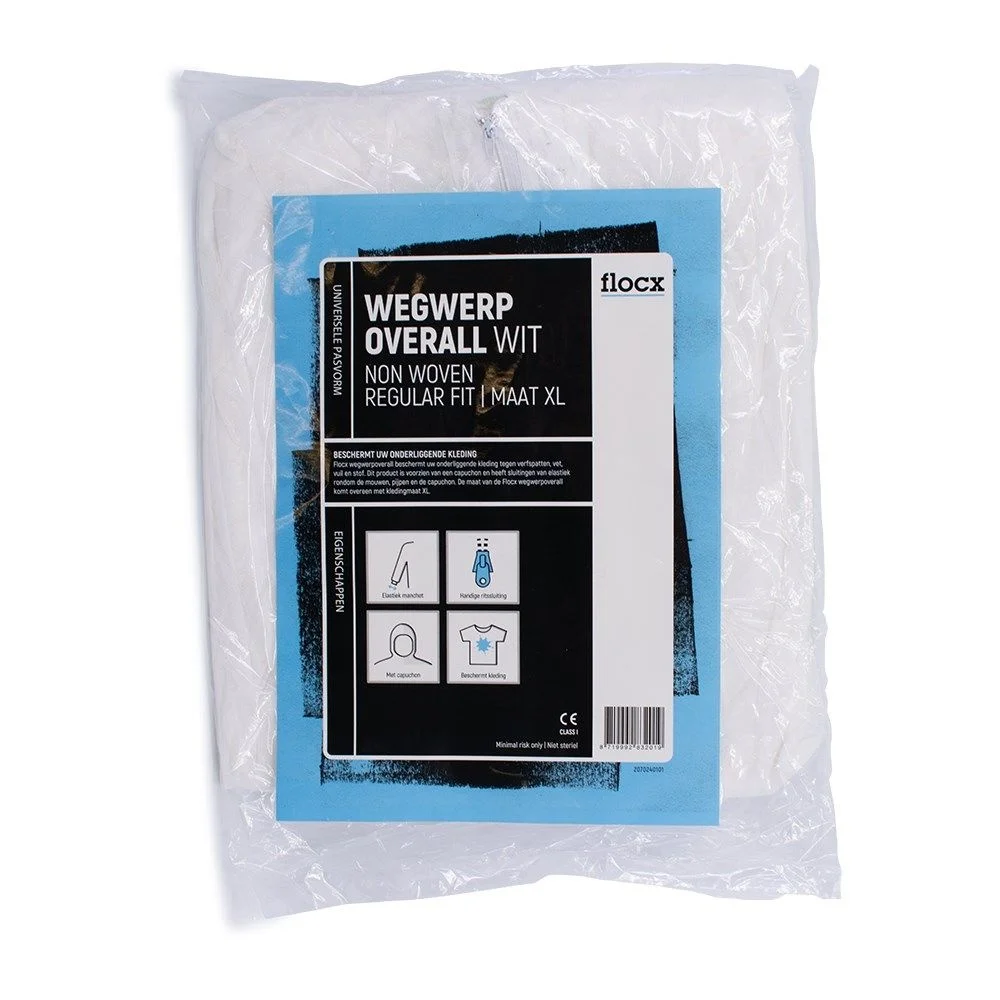 Wegwerpoverall Wit | Maat XL