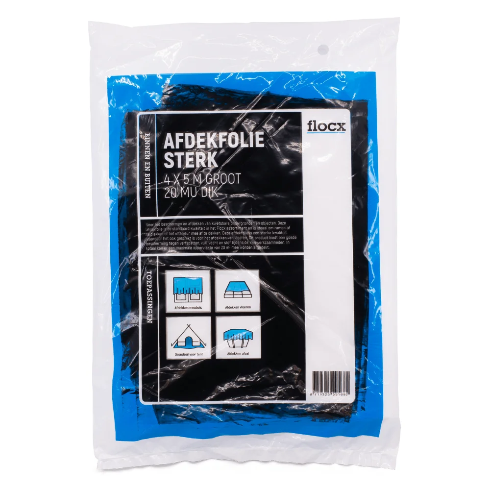 Afdekfolie Sterk | 4mtr x 5 mtr