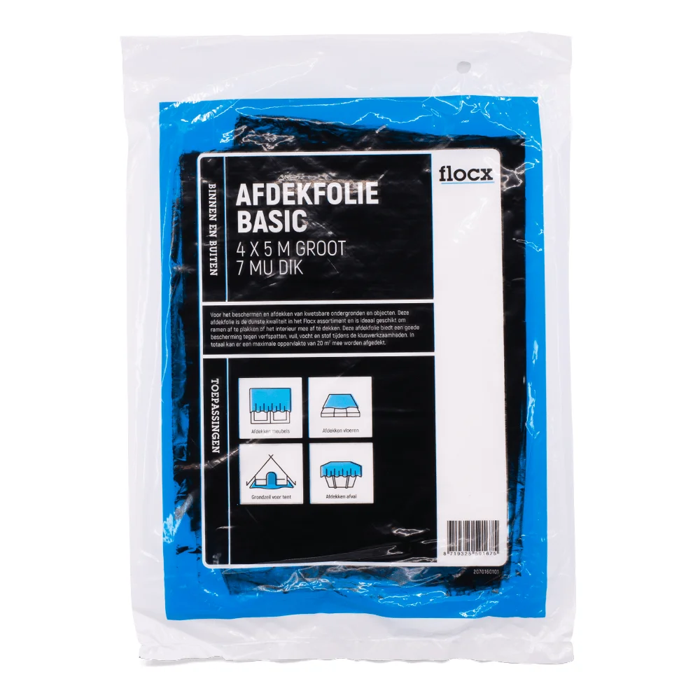 Afdekfolie Basic | 4mtr x 5 mtr