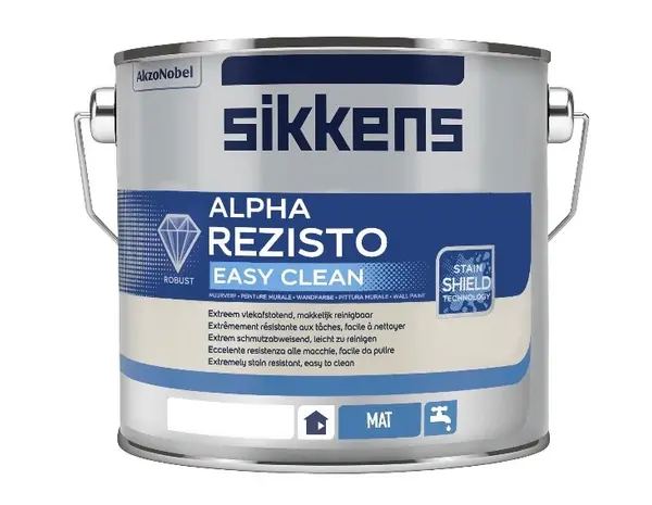 Sikkens Alpha Rezisto Easy Clean Mat | Reinigbare Matte Muurverf Sikkens Alpha Rezisto Easy Clean Mat | Reinigbare Matte Muurverf