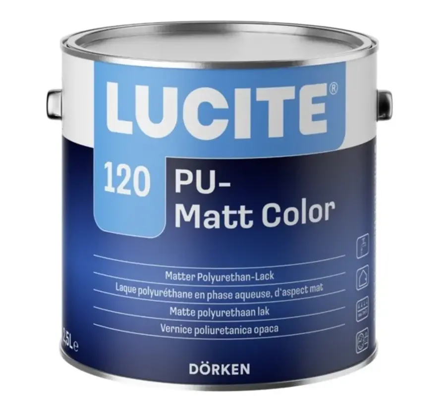 Lucite 120 PU-Matt Color | Matte Lakverf Binnen - 750 ML 