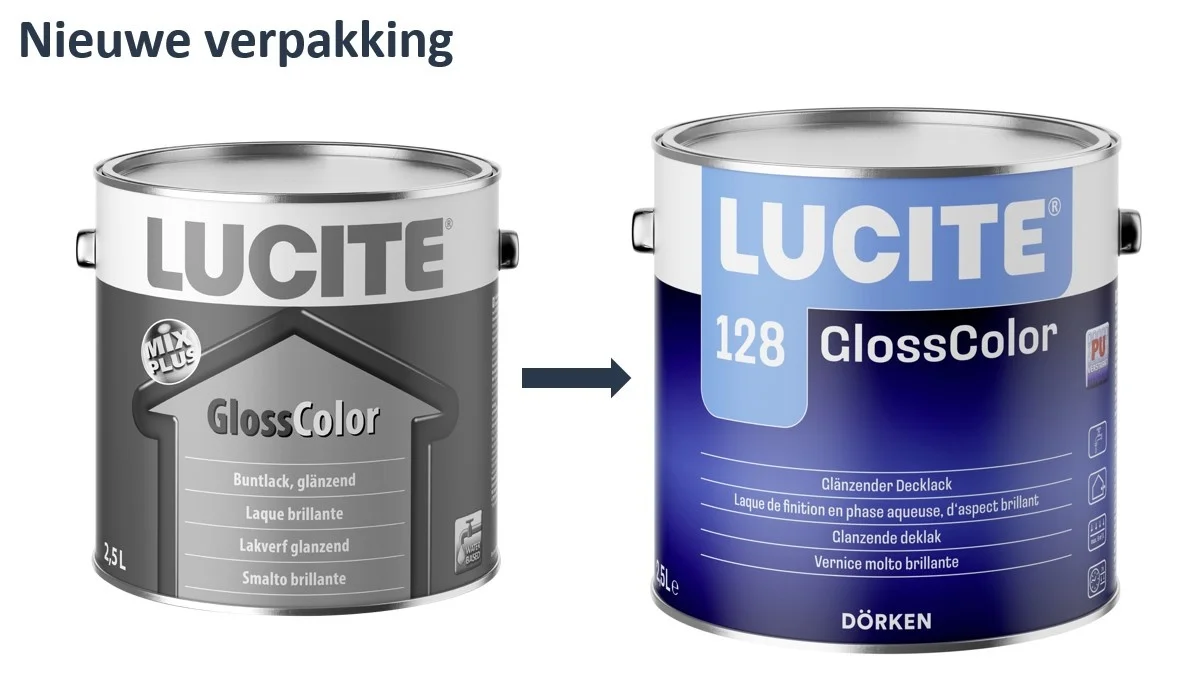128 GlossColor | Hoogglans Lakverf Binnen & Buiten | 1 LTR | Wit
