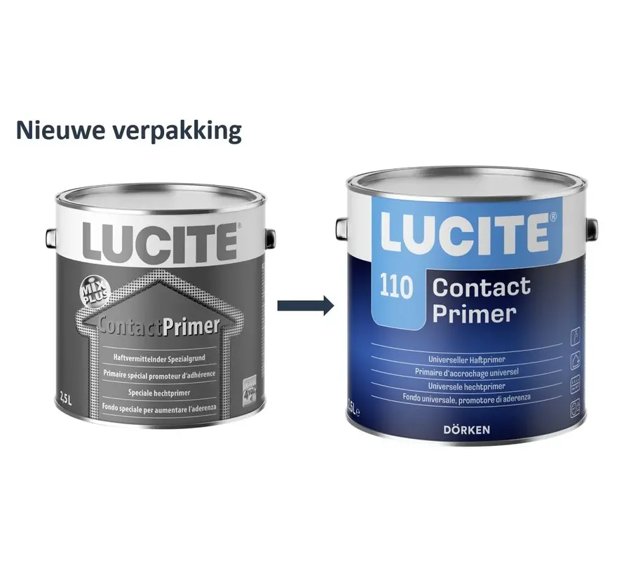 Lucite 110 Contactprimer | Grondverf Binnen & Buiten - 1 LTR 