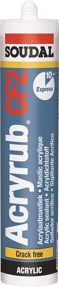 Soudal Acryrub CF2 Acrylaatkit Wit Soudal Acryrub CF2 Acrylaatkit Wit