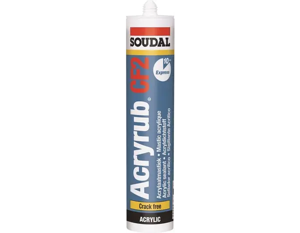 Soudal Acryrub CF2 Acrylaatkit Wit Soudal Acryrub CF2 Acrylaatkit Wit