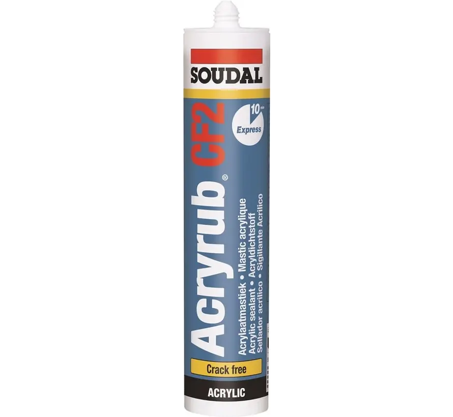 Soudal Acryrub CF2 Acrylaatkit Wit - 310 ML