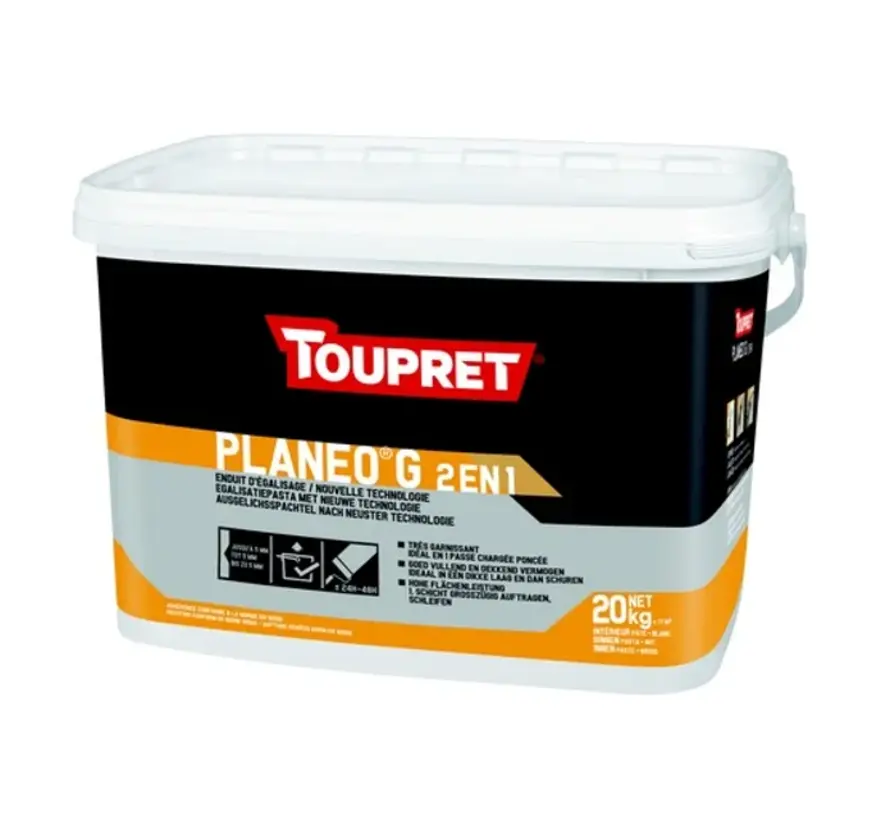 Toupret Planeo G Pastaplamuur - 20 KG