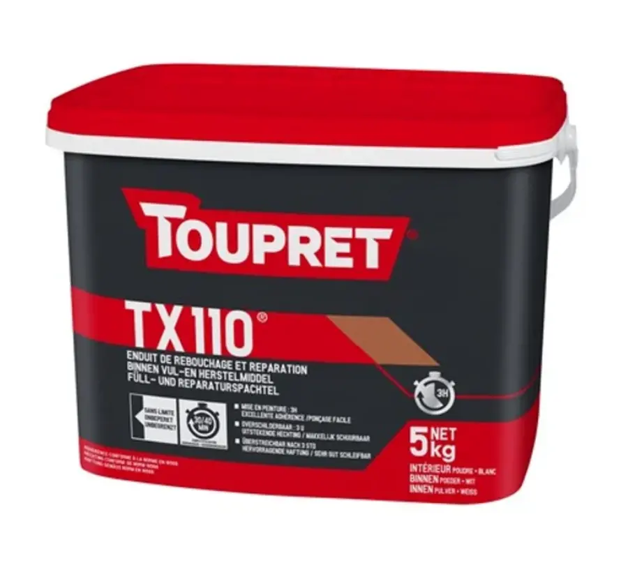 Toupret TX110 | Binnenvulmiddel - 5 KG