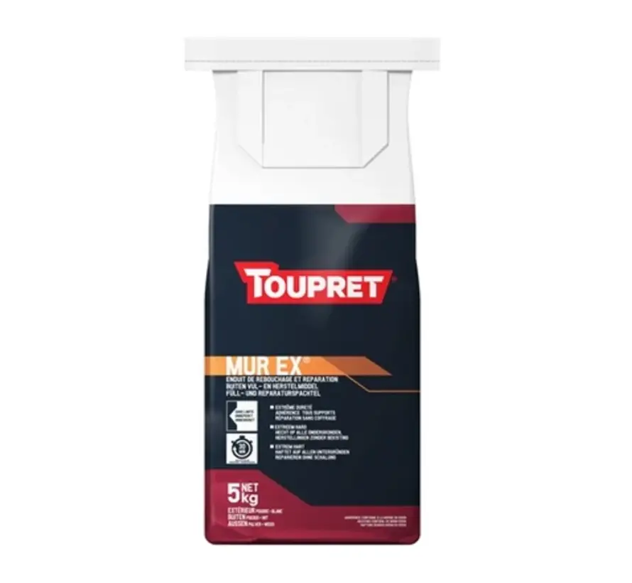 Toupret Mur Ex | Vul- en Reparatiemiddel - 5 KG