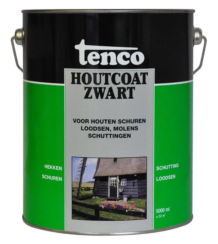 Houtcoat Teervrij Zwart | 5 LTR