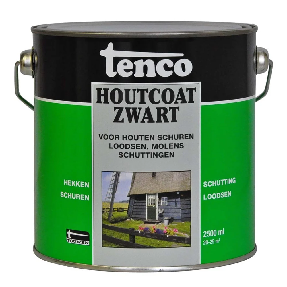 Houtcoat Teervrij Zwart | 2,5 LTR