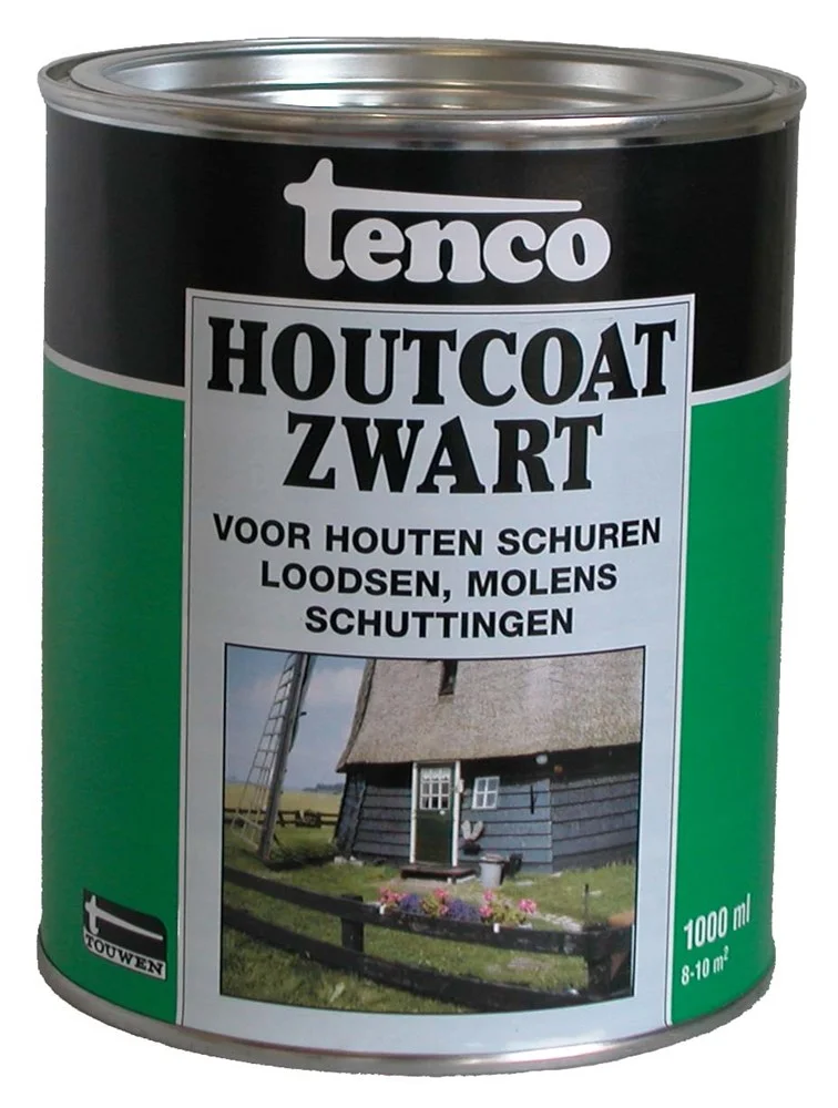 Houtcoat Teervrij Zwart | 1 LTR