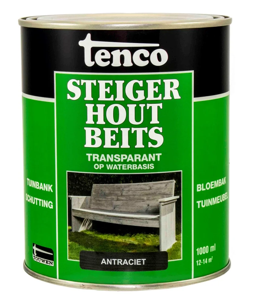Steigerhoutbeits Antraciet | 1 LTR