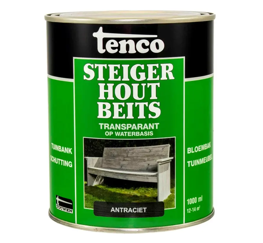 Tenco Steigerhoutbeits Antraciet - 1 LTR