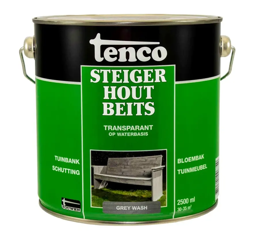 Tenco Steigerhoutbeits Grey Wash - 1 LTR