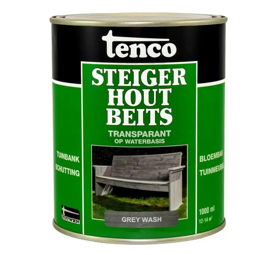 Tenco Steigerhoutbeits Grey Wash - 1 LTR