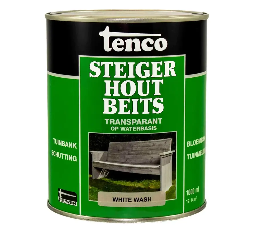 Tenco Steigerhoutbeits White Wash - 1 LTR