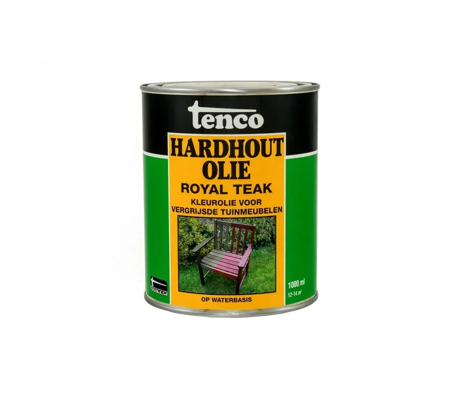 Tenco Hardhoutolie Waterbasis Royal Teak - 1 LTR