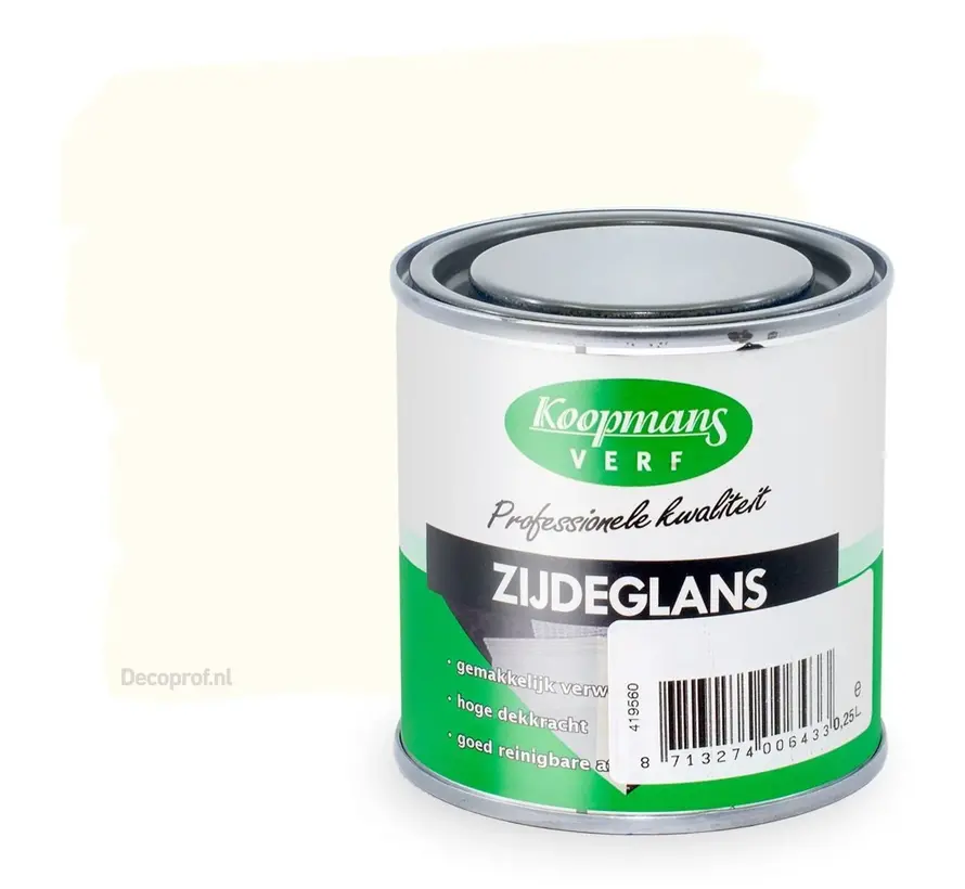 Koopmans Zijdeglans 9010 Wit - 250 ML