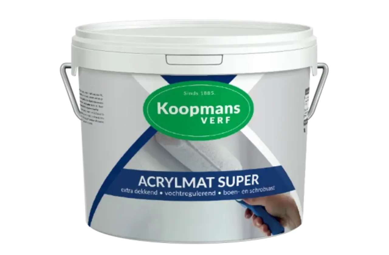 Koopmans Acrylmat Super | Matte Muur- & Gevelverf Koopmans Acrylmat Super | Matte Muur- & Gevelverf