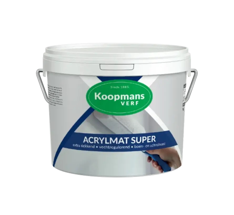 Koopmans Acrylmat Super | Matte Muur- & Gevelverf - 1 LTR 