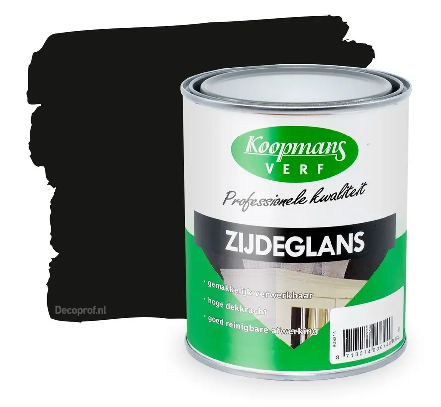 Koopmans Zijdeglans 374 Zwart - 250 ML