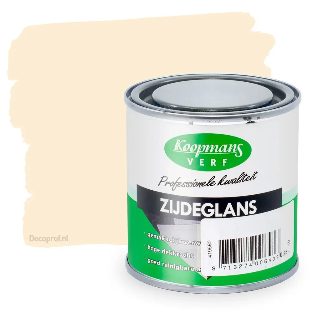 Koopmans Zijdeglans 302 Roomwit Koopmans Zijdeglans 302 Roomwit