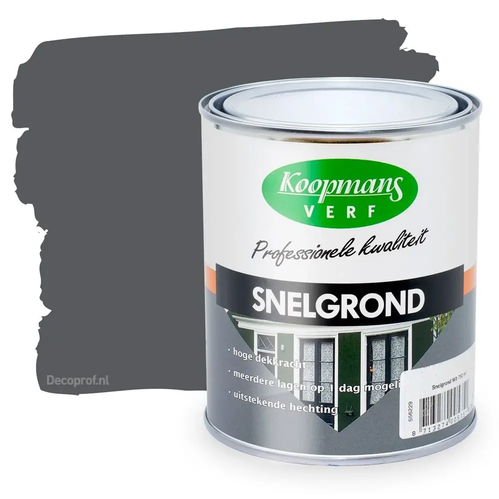 Koopmans Snelgrond Donkergrijs Koopmans Snelgrond Donkergrijs