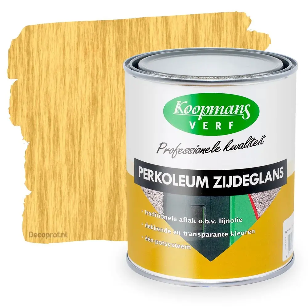 Koopmans Perkoleum Zijdeglans Transparant 217 Grenen Koopmans Perkoleum Zijdeglans Transparant 217 Grenen