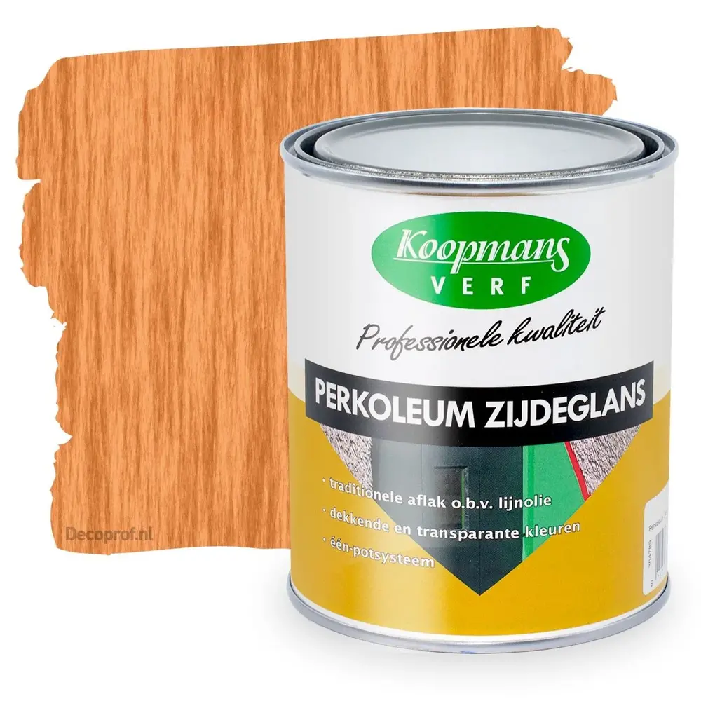 Koopmans Perkoleum Zijdeglans Transparant 213 Teak Koopmans Perkoleum Zijdeglans Transparant 213 Teak