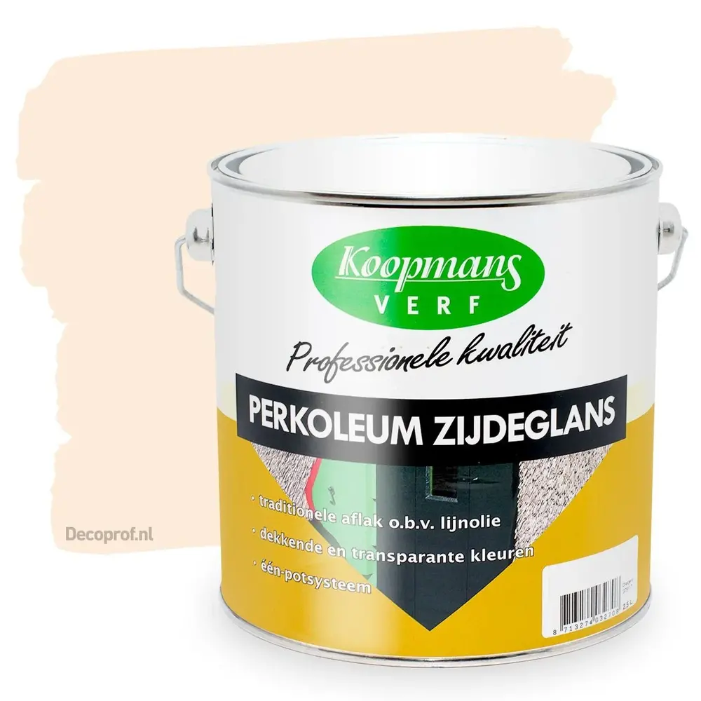 Koopmans Perkoleum Zijdeglans Dekkend 9001 Creme Wit Koopmans Perkoleum Zijdeglans Dekkend 9001 Creme Wit