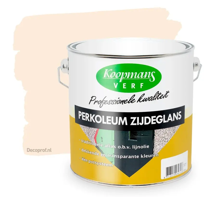 Koopmans Perkoleum Zijdeglans Dekkend 9001 Creme Wit - 2,5 LTR