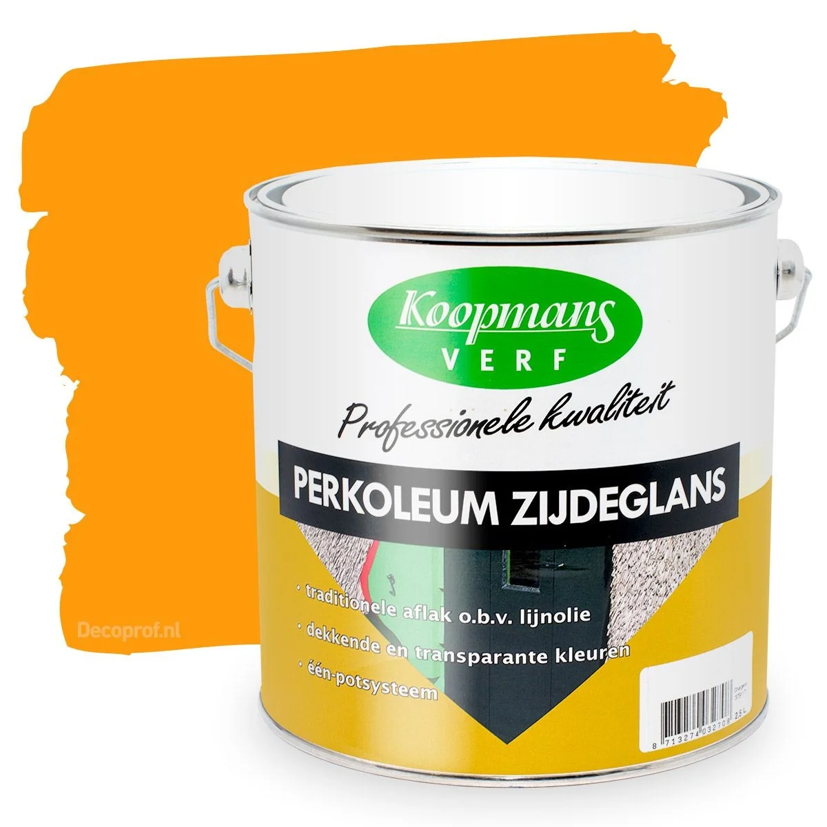 Perkoleum Zijdeglans Dekkend 363 Okergeel | 2,5 LTR
