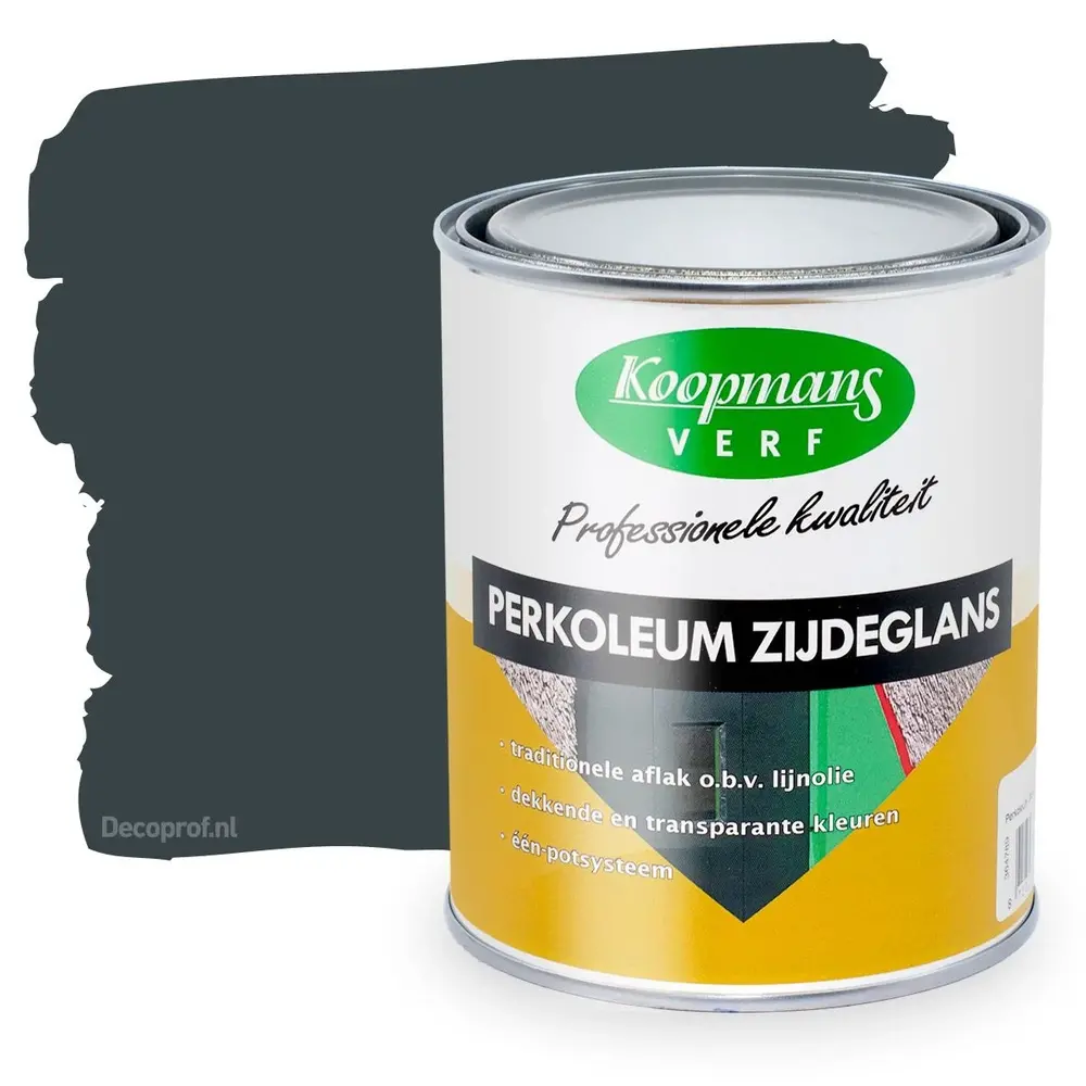 Koopmans Perkoleum Zijdeglans Dekkend 289 Antraciet Koopmans Perkoleum Zijdeglans Dekkend 289 Antraciet