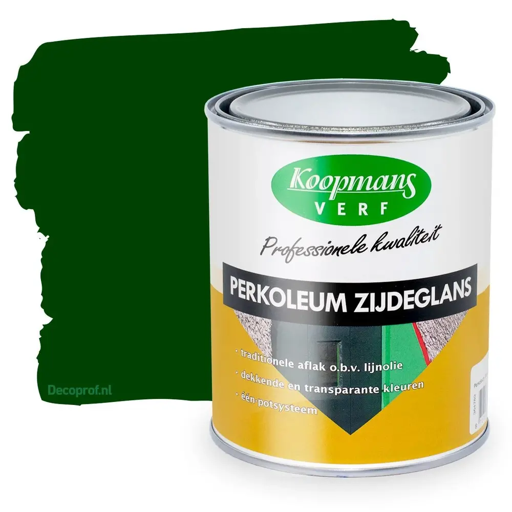 Koopmans Perkoleum Zijdeglans Dekkend 255 Grachtengroen Koopmans Perkoleum Zijdeglans Dekkend 255 Grachtengroen