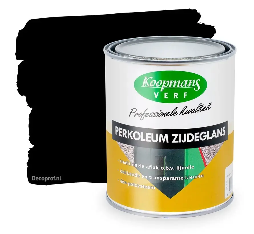 Koopmans Perkoleum Zijdeglans Dekkend 239 Zwart - 750 ML