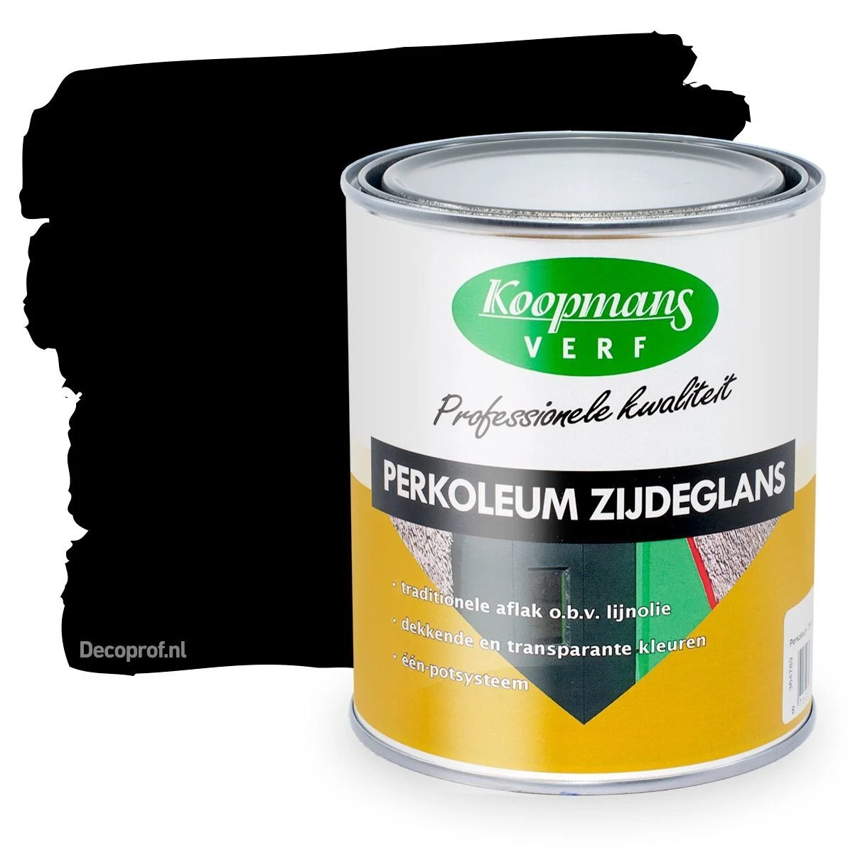 Perkoleum Zijdeglans Dekkend 239 Zwart | 750 ML