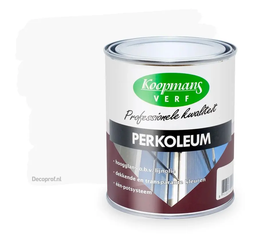 Koopmans Perkoleum Zijdeglans Dekkend 201 Wit - 750 ML