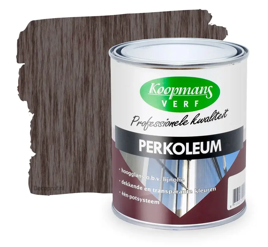 Koopmans Perkoleum Hoogglans Transparant 216 Ebbenzwart - 750 ML