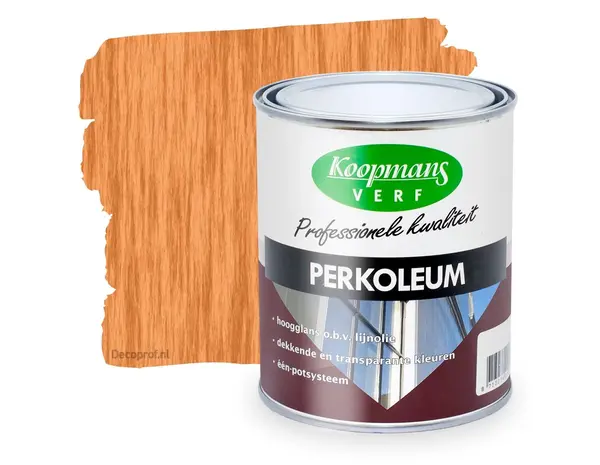 Koopmans Perkoleum Hoogglans Transparant 213 Teak Koopmans Perkoleum Hoogglans Transparant 213 Teak