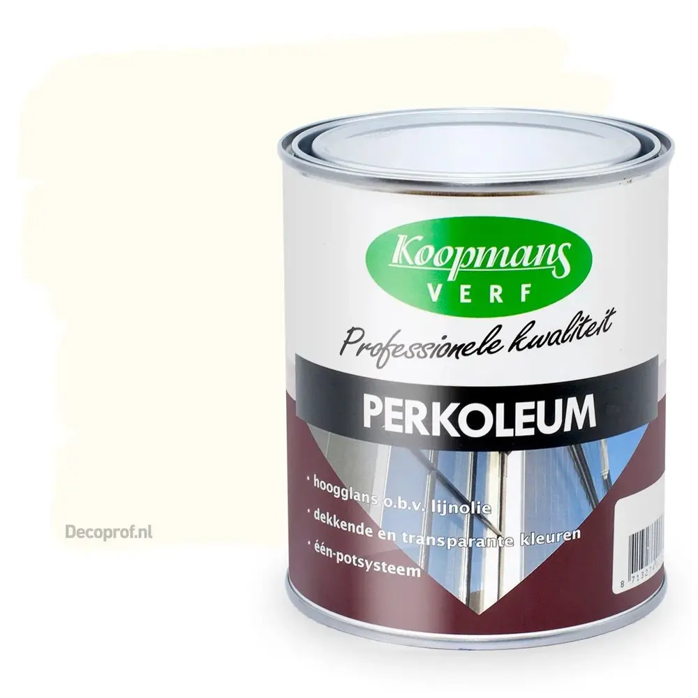Koopmans Perkoleum Hoogglans Dekkend 9010 Wit Koopmans Perkoleum Hoogglans Dekkend 9010 Wit