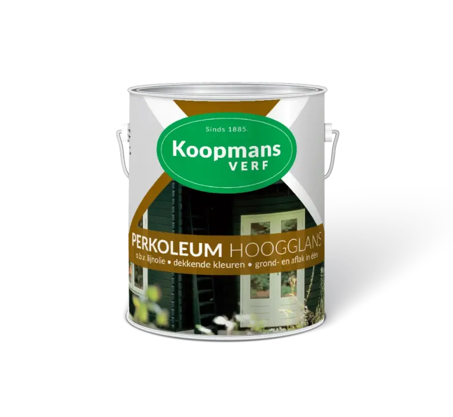 Koopmans Perkoleum Hoogglans Dekkend 471 Zilvergrijs - 2,5 LTR