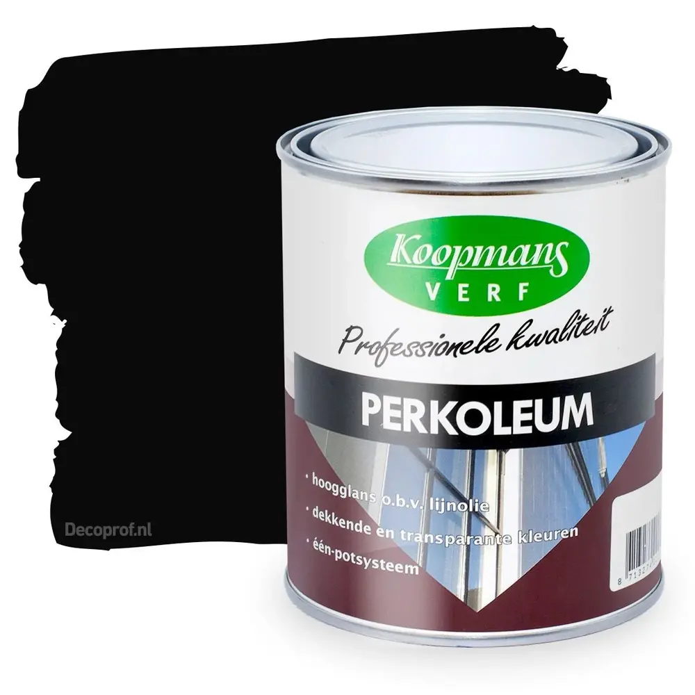 Koopmans Perkoleum Hoogglans Dekkend 239 Zwart Koopmans Perkoleum Hoogglans Dekkend 239 Zwart