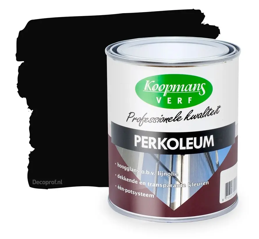 Koopmans Perkoleum Hoogglans Dekkend 239 Zwart - 750 ML