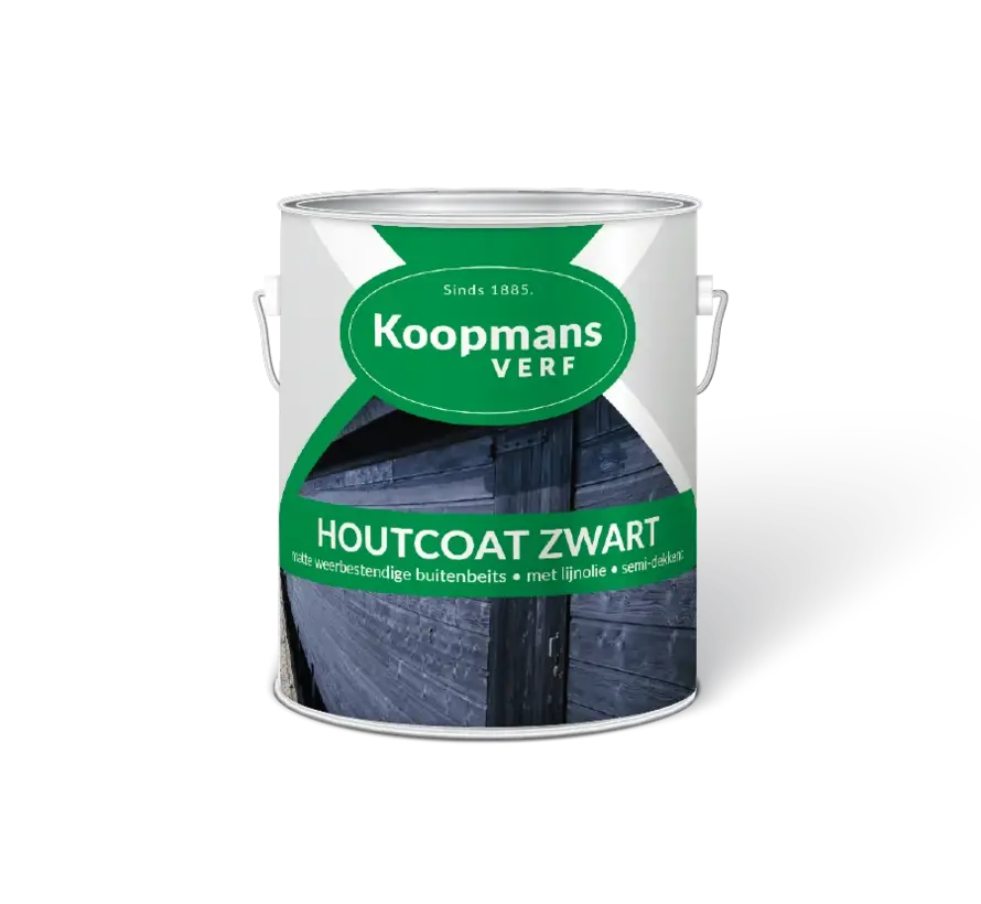 Koopmans Houtcoat Zwart - 2,5 LTR