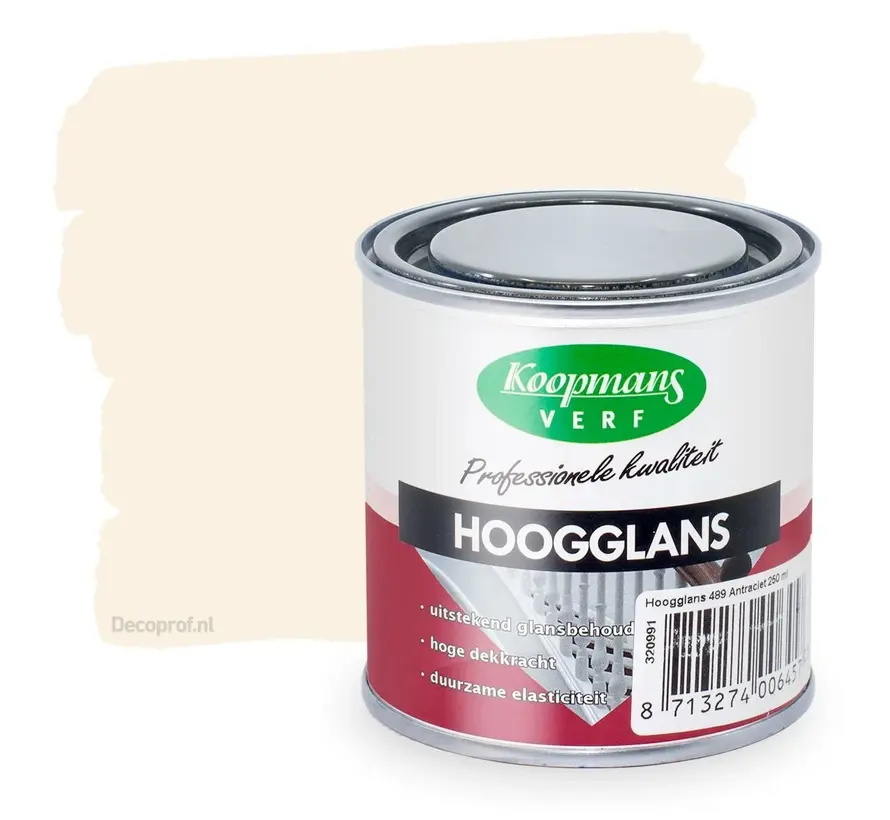 Koopmans Hoogglans 9001 Creme Wit - 250 ML