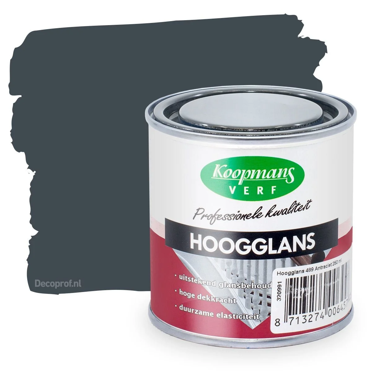 Hoogglans 489 Antraciet | 250 ML