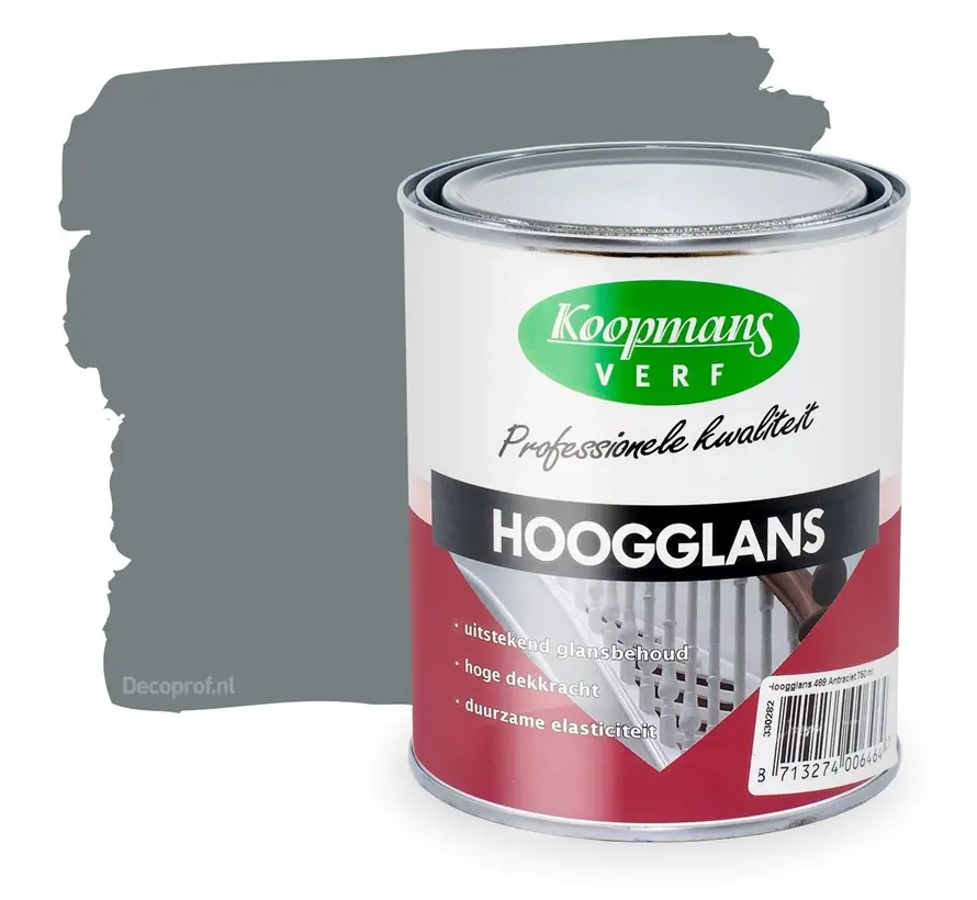 Koopmans Hoogglans 305 Donkergrijs - 750 ML