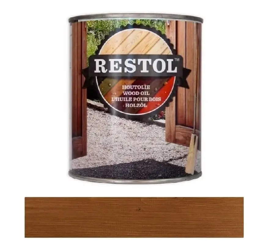 Restol Houtolie Houtolie Mat Bruin Watergedragen - 750 ML