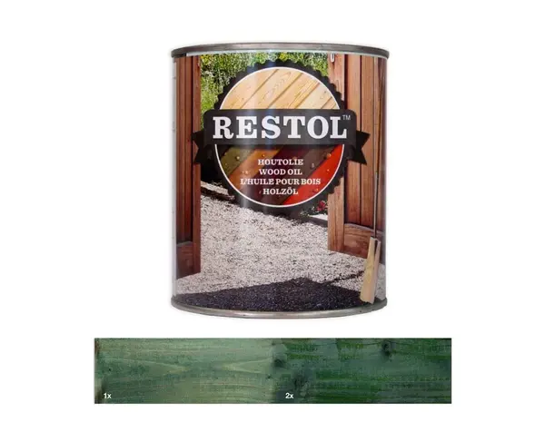 Restol Houtolie Zijdeglans Pijngroen